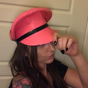 latex military cap